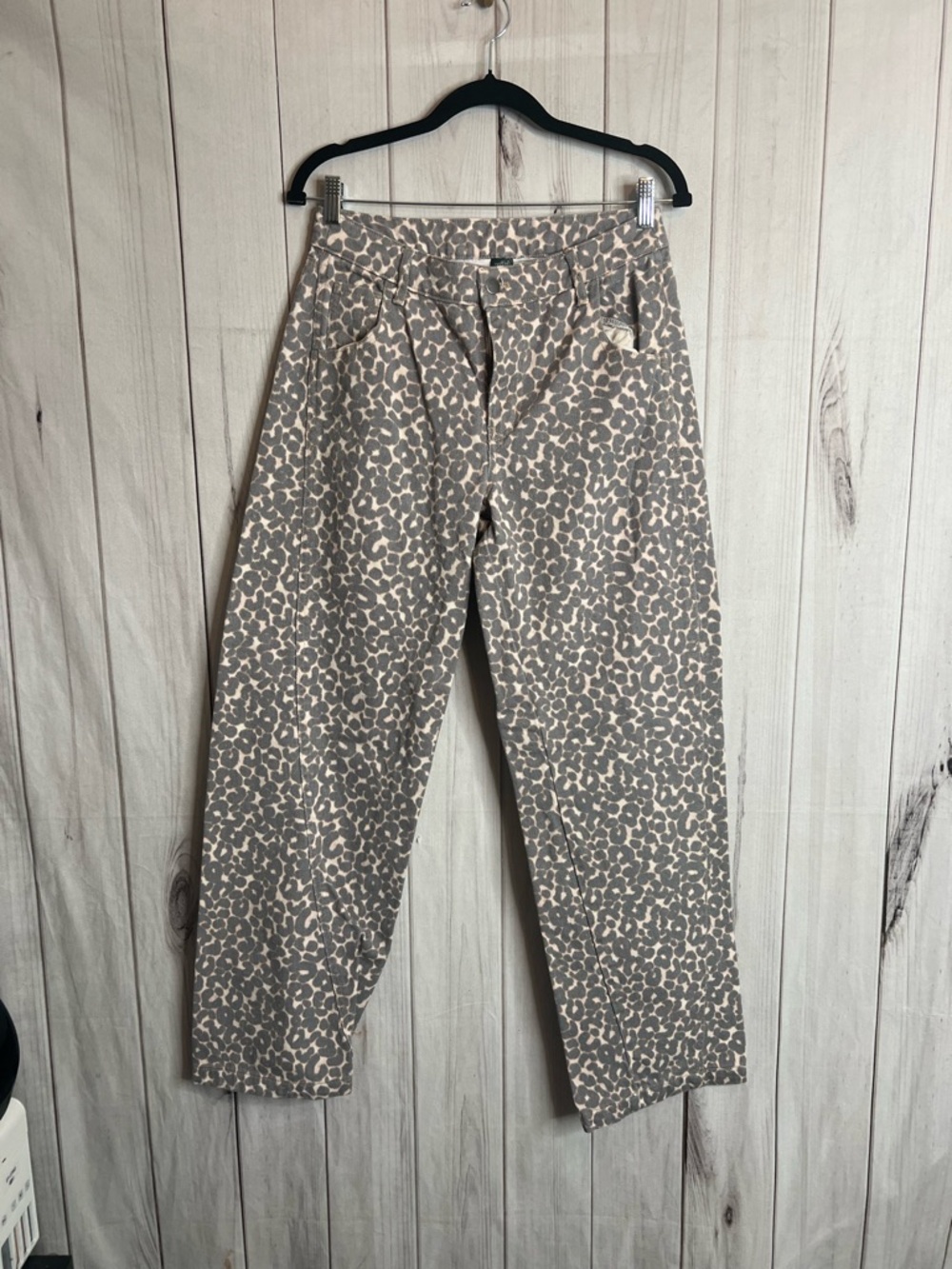 wild fable Taupe and Cream Leopard Print Tapered Pants